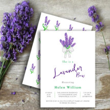 Lavender Bow Lila Baby Shower