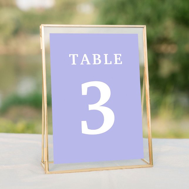 Lavender Bröllop Bordsnummer (Lavender Wedding Table Number
)