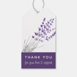 Lavender Bröllop Tack Gift Märkres Presentetikett