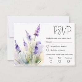 Lavender-Bröllopet OSA för vågrätt ljus Kort
