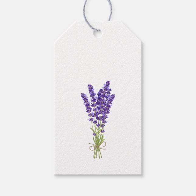Lavender Bunch Gift Märkres Presentetikett (Framsidan)