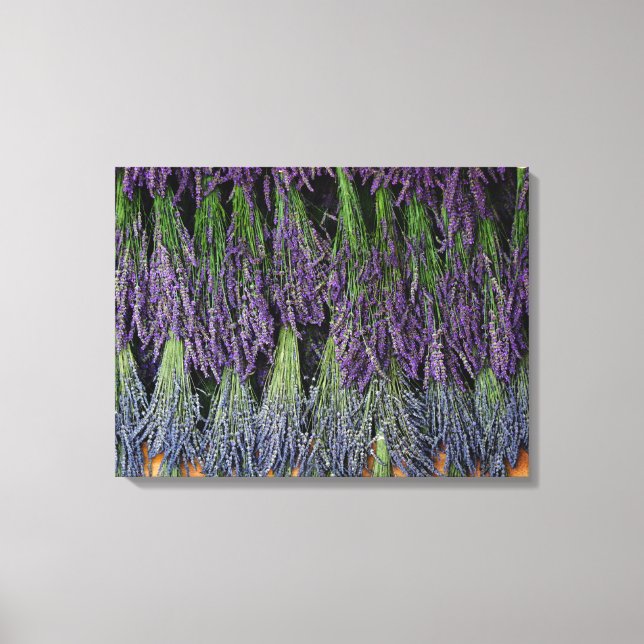 Lavender Bunches på torktacket Canvastryck (Framsida)