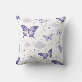 Lavender Butterfly Dreams Kudde