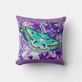 Lavender Butterfly Pillow Kudde