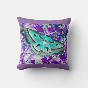 Lavender Butterfly Pillow Kudde