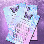 lavender butterfly-skönhetsalonger flygblad<br><div class="desc">skönhetssalonflugor</div>
