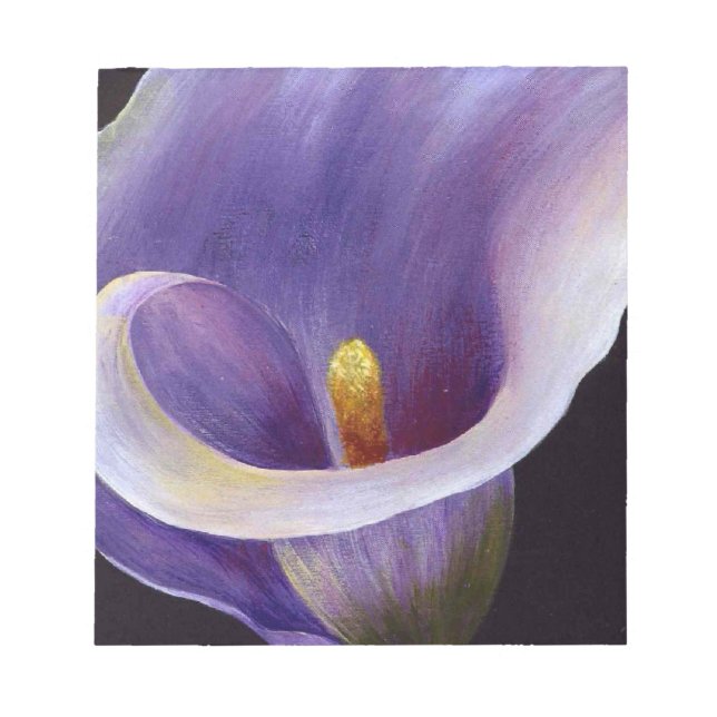 Lavender Calla Lily Anteckningsblock (Framsida)