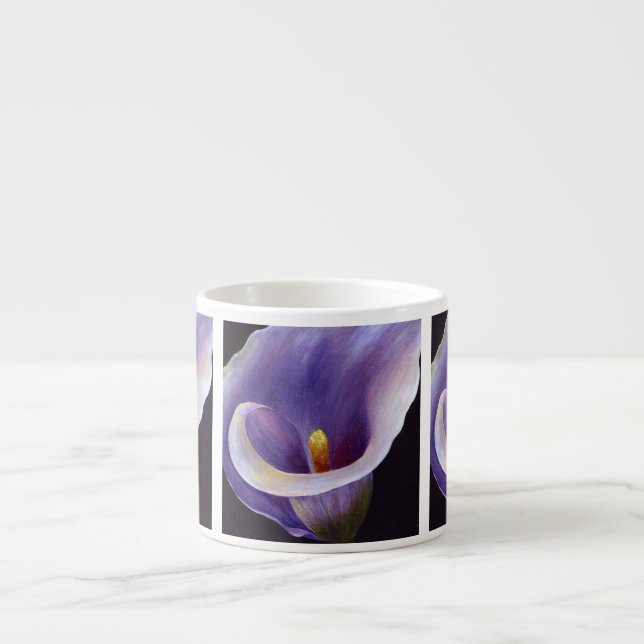 Lavender Calla Lily Espressomugg (Framsidan)