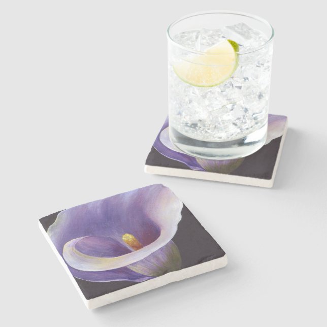 Lavender Calla Lily Stenunderlägg (Sidan)