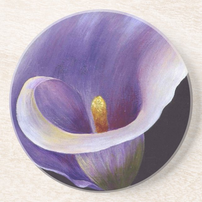 Lavender Calla Lily Underlägg Sandsten (Framsidan)
