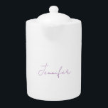 Lavender Calligraphy Elegant Plain Simple Namn<br><div class="desc">Tittar du för en vacker kalligrafi med en estetisk handstil? Den här enkla,  öga-fångstdesignen är till för dig. Den här produkten imponerar omedelbart på dem som ser den. Bran och den smakfulla utformningen återspeglar omedelbart kvaliteten på ditt förhållande och din familj.</div>