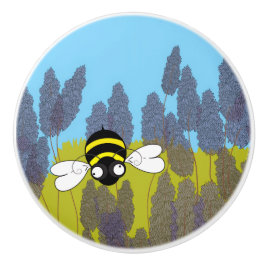 Lavender Ceramic Knob Knopp