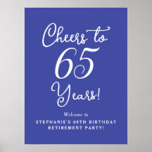 Lavender Cheers till 65 år Pension Party