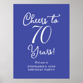 Lavender Cheers till 70 års födelsedag Välkomna Poster