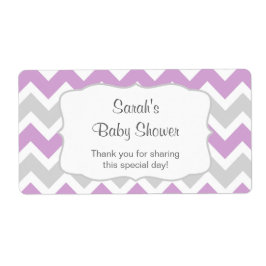 Lavender Chevron-Vattenflaska eller beställ dig an Fraktsedel