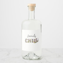 Lavender Chill Spritflaskor Etikett