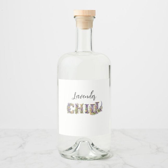 Lavender Chill Spritflaskor Etikett (Framsida)