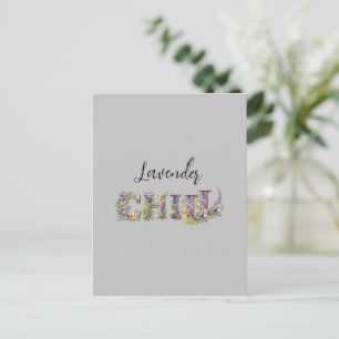 Lavender Chill Vykort