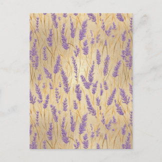 Lavender Chiyogami Vykort