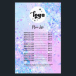 lavender chunky glitter skönhetsalonflugator flygblad<br><div class="desc">skönhetssalonflugor</div>