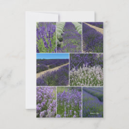 Lavender Collage Anteckningskort