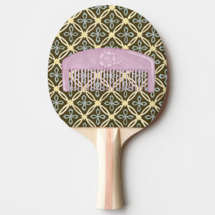 Lavender Comb på Choklad-bakgrund Pingisracket