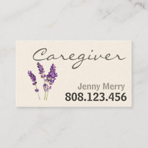 Lavender Comfort: Affärskort som levererar i motta Visitkort