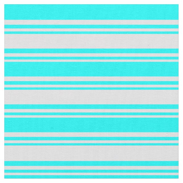 Lavender & Cyan Stripe/LINN Mönster Tyg (Närbild)