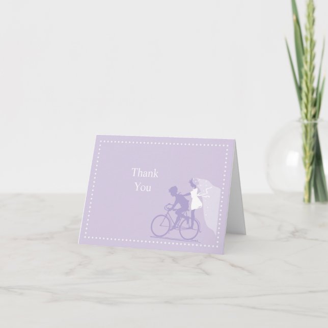 Lavender Cykelpar Tackkort (Framsida)