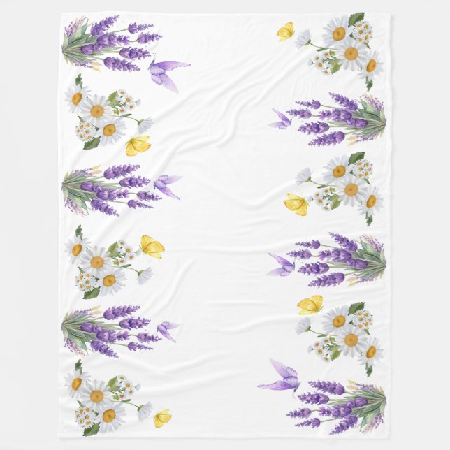 Lavender & Daisy Meadow Fleecefilt (Framsidan)