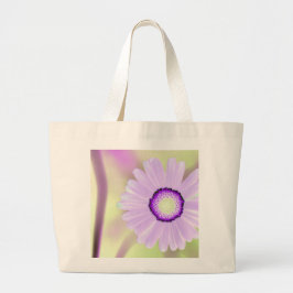 Lavender Daisy Tote Bag Jumbo Tygkasse