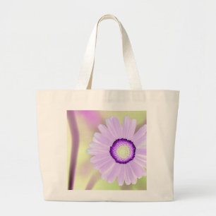 Lavender Daisy Tote Bag Jumbo Tygkasse