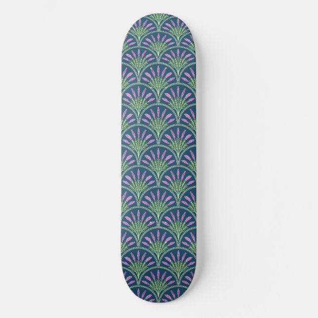 Lavender - Dark Background Mini Skateboard Bräda 18,5 Cm (Framsida)
