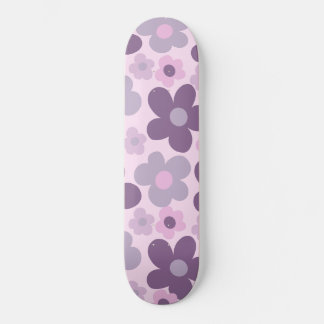 Lavender Dasies Retro Dream #1 #retro #decor #art Mini Skateboard Bräda 18,5 Cm