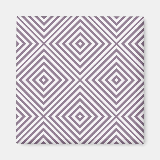 Lavender Diamond Chevron Magnet (Framsidan)