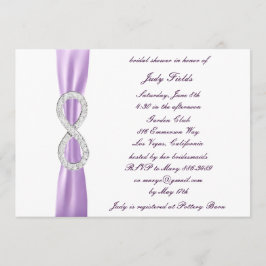 Lavender Diamond Infinity Inbjudningskort för möhi