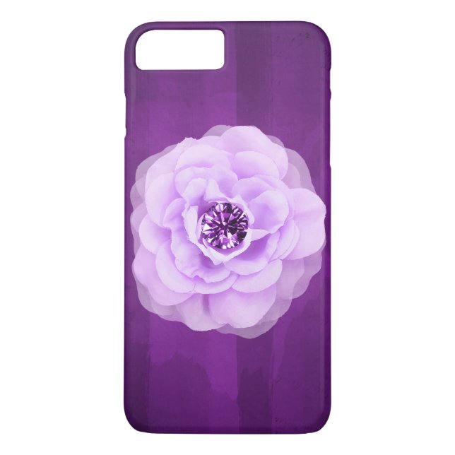 Lavender Diamond Ro Lila Grunge Case-Mate iPhone Skal (Baksida)