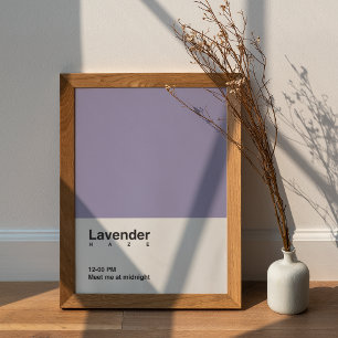 Lavender dimma poster