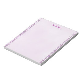 Lavender Doted Gräns Anteckningsblock