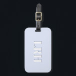 Lavender Double Layer Simple Initial Monogram Bagagebricka<br><div class="desc">Level up your travel game with this periwinkle monogram luggage tag — a soft, modern take on classic personalization. The design features a bold serif initial with a subtle shadow, all wrapped in calming lavender and periwinkle tones that feel clean, elegant, and easy to spot on a crowded baggage carousel....</div>