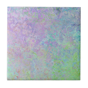 Lavender Dream Neon Pastel Alcohol Bläck Abstrakt Kakelplatta