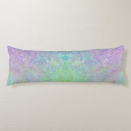 Lavender Dream Neon Pastel Alcohol Bläck Abstrakt Kroppskudde