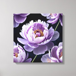 Lavender Dream Peonies Canvastryck