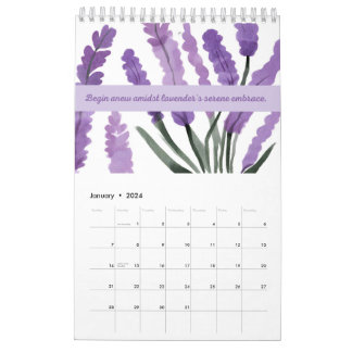 Lavender Dreams 2024 Calendar 🌿 💜 Kalender