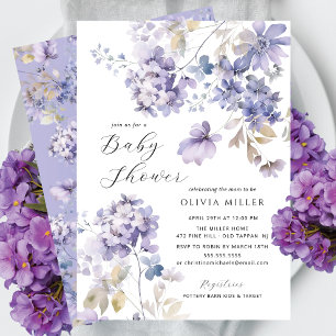 Lavender Dreams Baby Shower-inbjudningar Inbjudningar