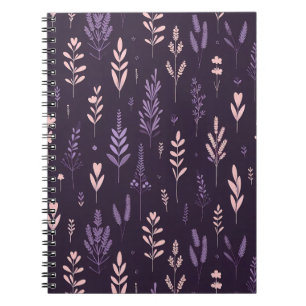 Lavender Dreams Mönster Anteckningsbok