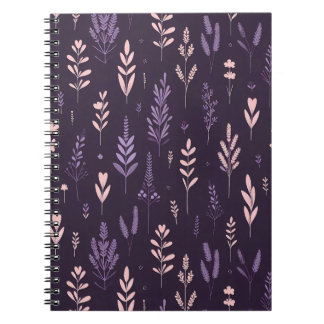Lavender Dreams Mönster Anteckningsbok