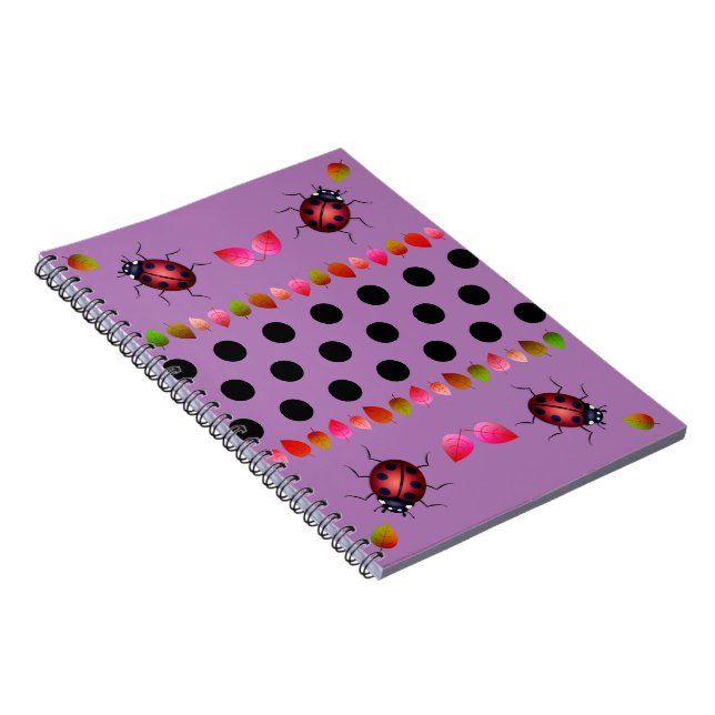 Lavender Dreams Roligt Notebook Anteckningsbok (Högra Sidan)