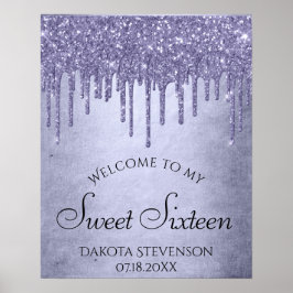 Lavender Drip Sweet 16 Party | Skript för Lila Chi Poster