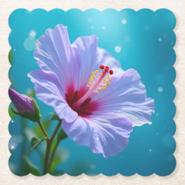 Lavender Elegance: Hibiscus i Bloom Underlägg Papper